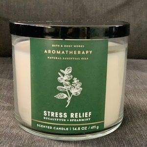 Bath and Body Works Stress Relief candle